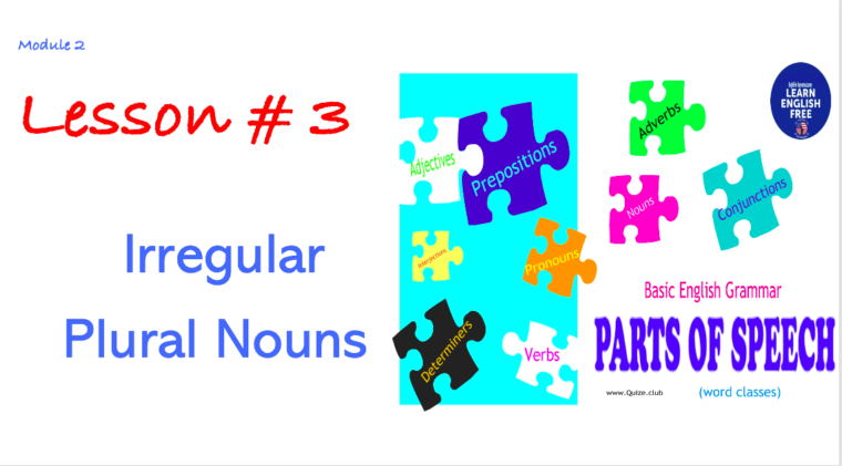 Irregular Plural Nouns